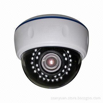 1,000TVL IR Dome CMOS Cameras, 1,280 x 720 Resolution, Built-in IR-cut, Facial Recognition